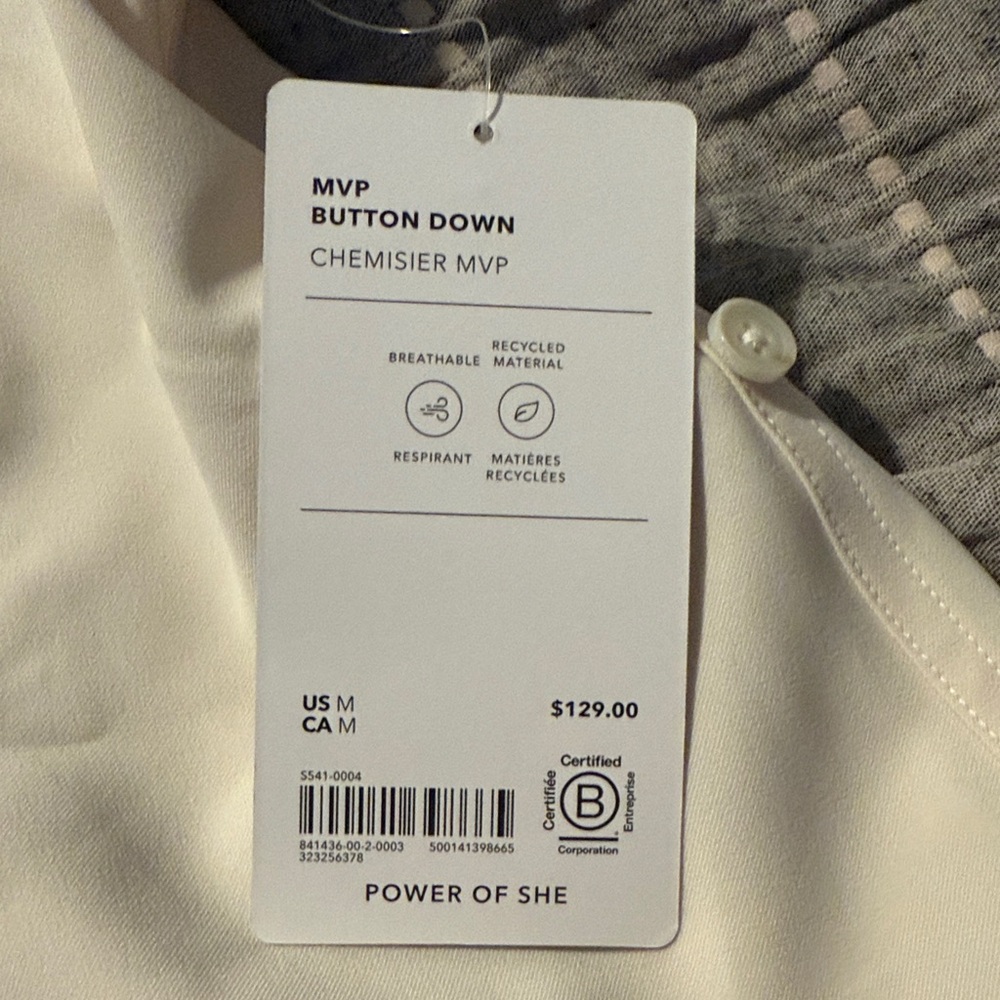 Athleta Women's MVP button-down NWT - image 2